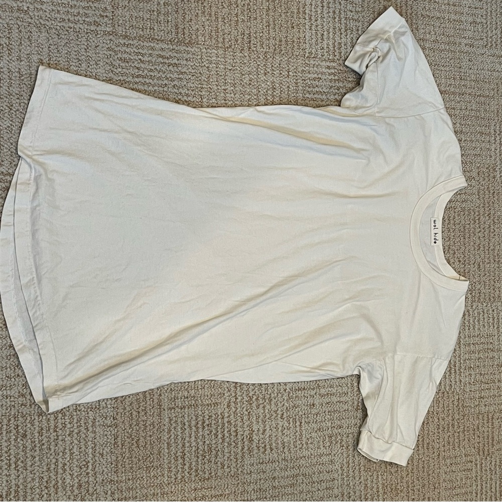 Wol Hide T-Shirt Dress Medium White
